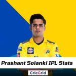 Prashant Solanki IPL Stats 2025, Price, Age, Wickets, Debut, Team, Salary Prashant Solanki IPL Stats