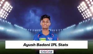 Ayush Badoni IPL Stats