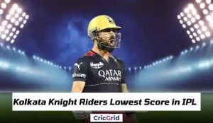 Kolkata Knight Riders Lowest Score in IPL